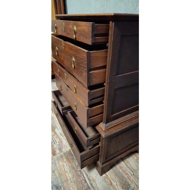 Antique 19th Century Wooden Chest of Drawers For Sale - Image 6 of 8