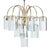 Waterfall Beveled Glass and Brass Chandelier For Sale In New York - Image 6 of 6