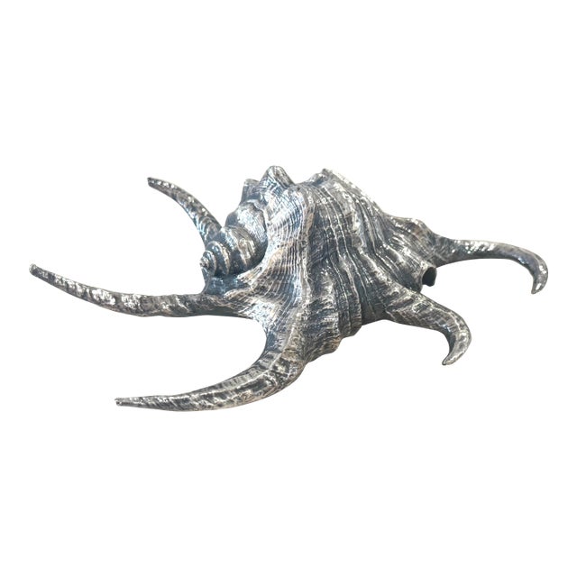 Ruzzetti and Gow Silvered Large Shell For Sale