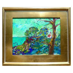 "Palos Verdes, California" Framed Oil Painting Martha Holden