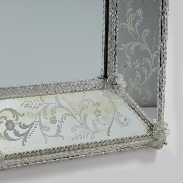 Antique Venetian Wall Mirror For Sale In West Palm - Image 6 of 8
