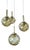 Vintage Glass Pendant Light from Doria Leuchten, 1970s For Sale