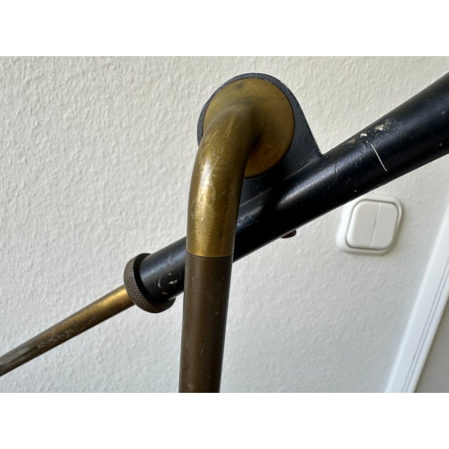 Mid-Century Italian Brass Clamp Desk Lamp attributed to Vittoriano Vigano For Sale - Image 10 of 18
