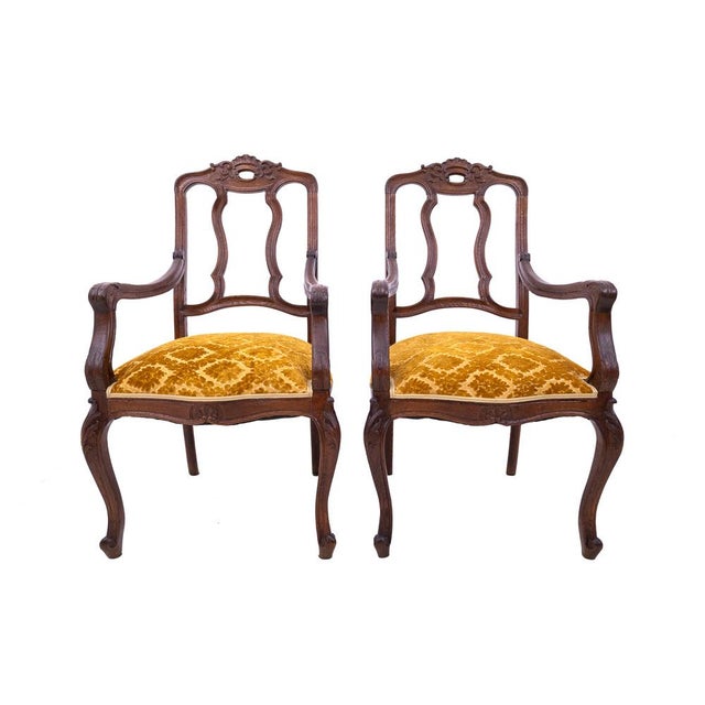 1900 - 1909 Antique Armchairs, France, 1900, Set of 2 For Sale - Image 5 of 16