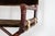 Contemporary 1970s McGuire Director’s X-Chair in Geometric Velvet Jacquard For Sale - Image 3 of 11