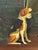 Vintage Horse & Rider With Dog Painting on Canvas- American Artist John Matassa For Sale - Image 4 of 12