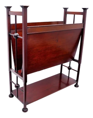 Vintage British Arts and Crafts Magazine Rack from Liberty's of London, 1920s