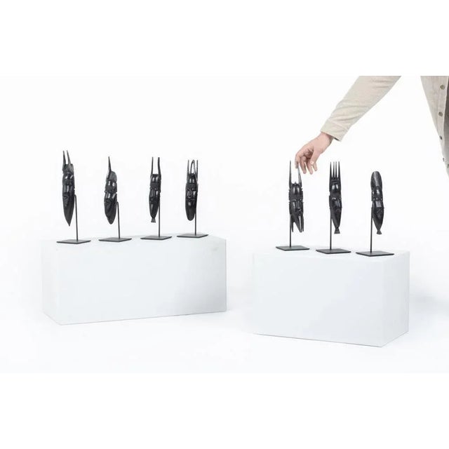 1950s Senegalese Artist, Masks of the Seven Days of the Week, 1950, Ebony, Set of 7 For Sale - Image 5 of 12