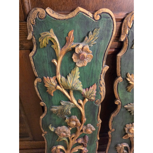 These nice large hand carved plaques from Spain add elegance to any room. Being handmade, they are similar but not...