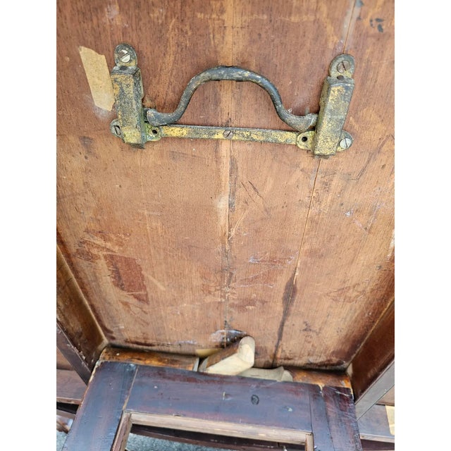 19th Century English Victorian Rosewood Tilt-Top Marquetry Coffee Table For Sale - Image 10 of 12