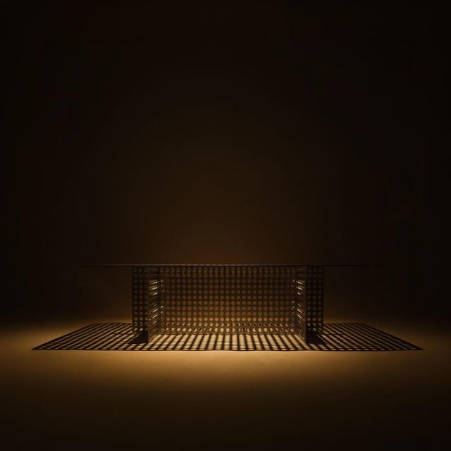 Partial Presence Aluminium Coffee Table by Bureau of Entropy For Sale - Image 4 of 12