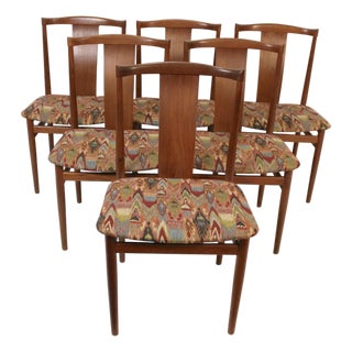 Mid 20th Century Set of 6 Mid-Century Danish Chairs Attributed to Henning Sorensen For Sale