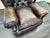 Rh Churchill Leather Chair With Nailheads Vintage Ebony Leather | Down-Feather Fill | Classic Depth For Sale - Image 13 of 18