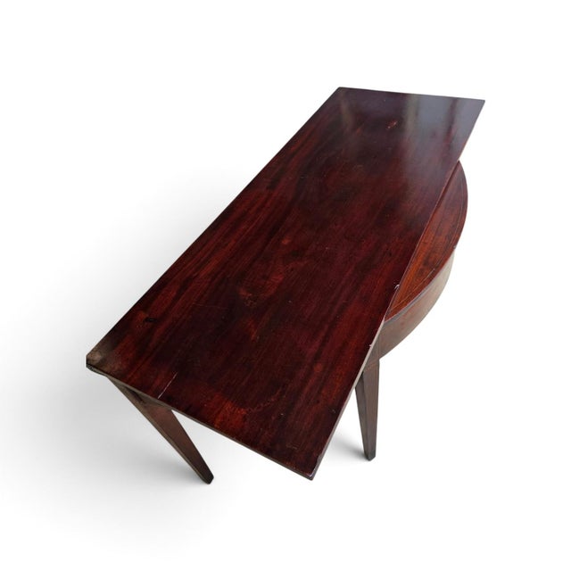 English George III Hepplewhite Inlaid Mahogany Fold-Over Tea and Games Table, Circa 1790–1810 For Sale - Image 15 of 15