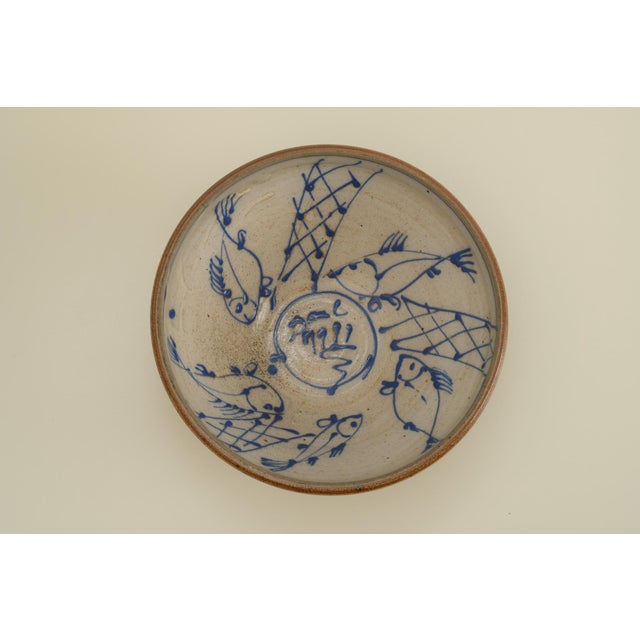 Mid-Century Modern Scandinavian Studio Ceramic Bowl, 1960s For Sale - Image 3 of 9