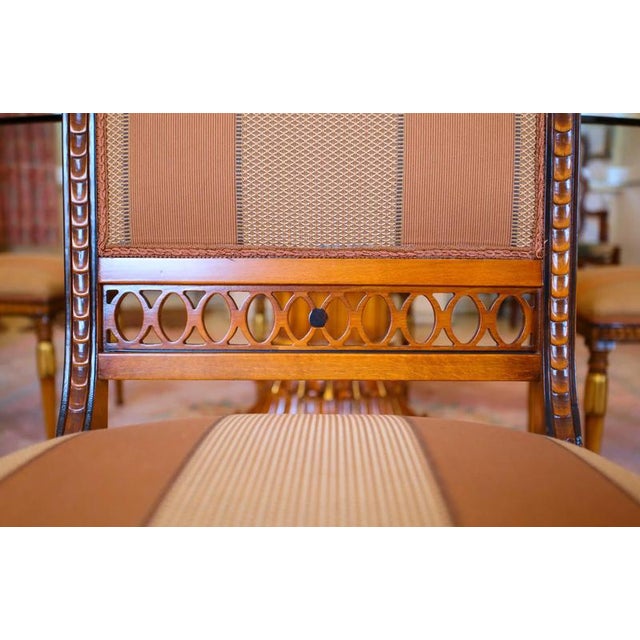 Wood Hand-Carved and Gilded Dining Chairs, Italy, 1995, Set of 4 For Sale - Image 7 of 10