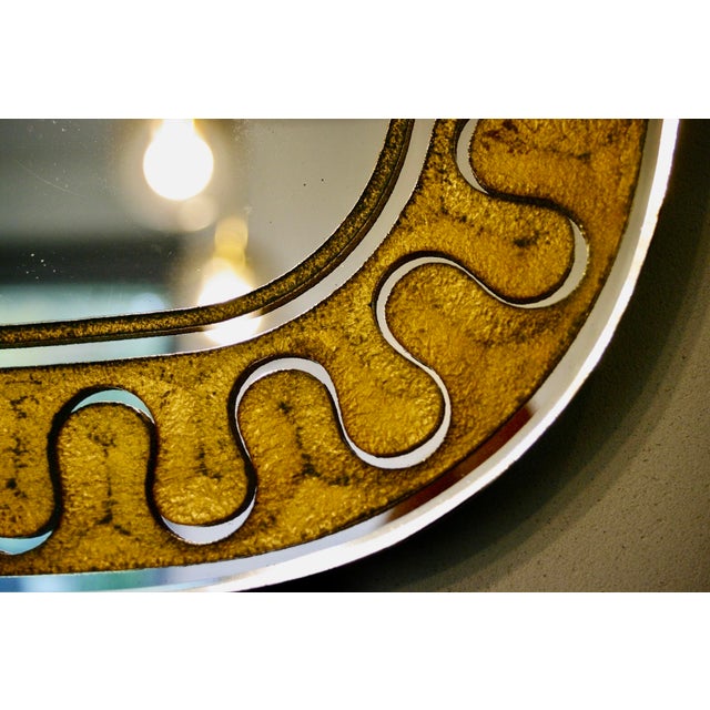 1960s Stained Glass Mirror by Carlo Pagani, Italy, 1960s For Sale - Image 5 of 6