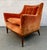 Mid-Century Modern Lounge Chair With Orange Velvet Upholstery For Sale - Image 17 of 17