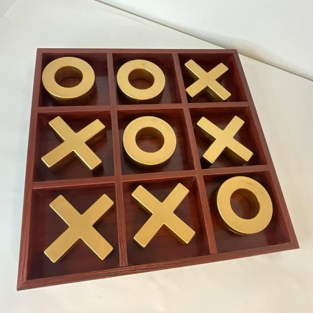 1990s Contemporary Modern Tic Tac Toe Game Board & Pieces For Sale - Image 10 of 12
