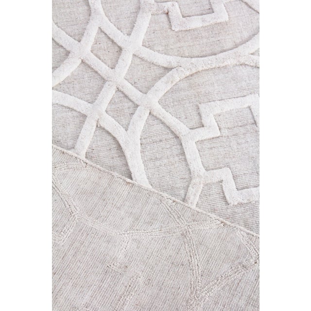 Beige Exquisite Rugs Wellington Hand Loom Wool Beige - 10'x14' For Sale - Image 8 of 9