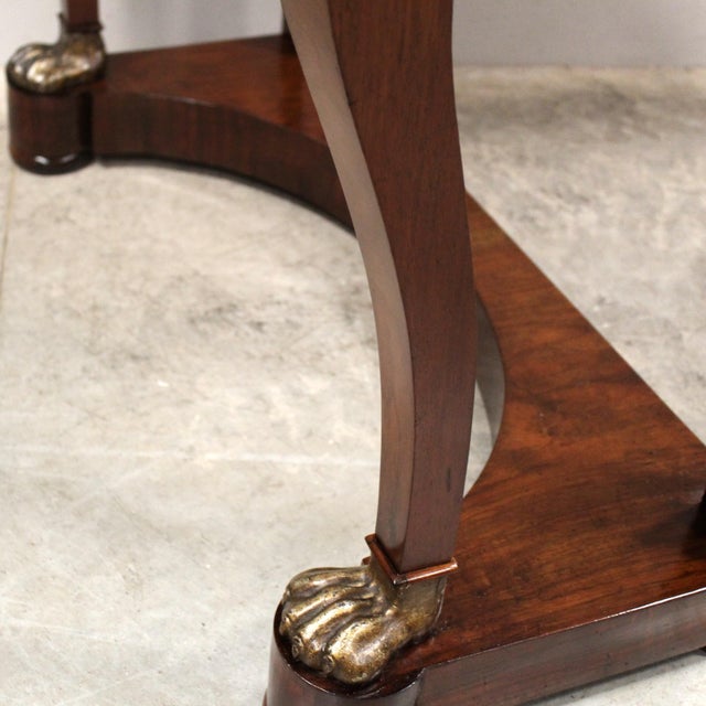 19th Century Charles X Italian Console in Walnut For Sale - Image 9 of 16