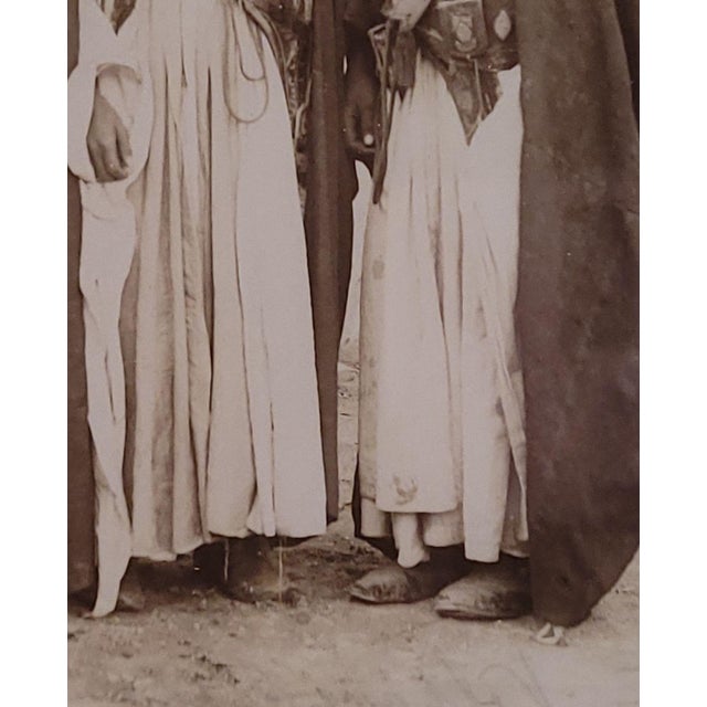Late 19th Century Antique Albumen Photo of Middle Eastern Men, Circa 1870 For Sale - Image 5 of 7