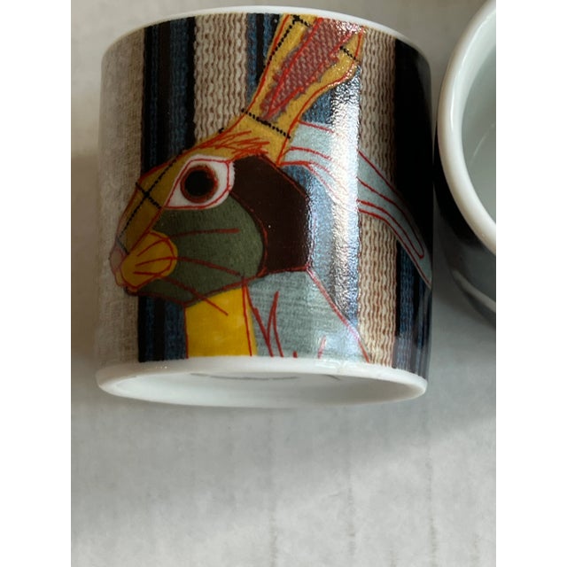 Egg Cups With Animals and Plaid Background For Sale In Raleigh - Image 6 of 6