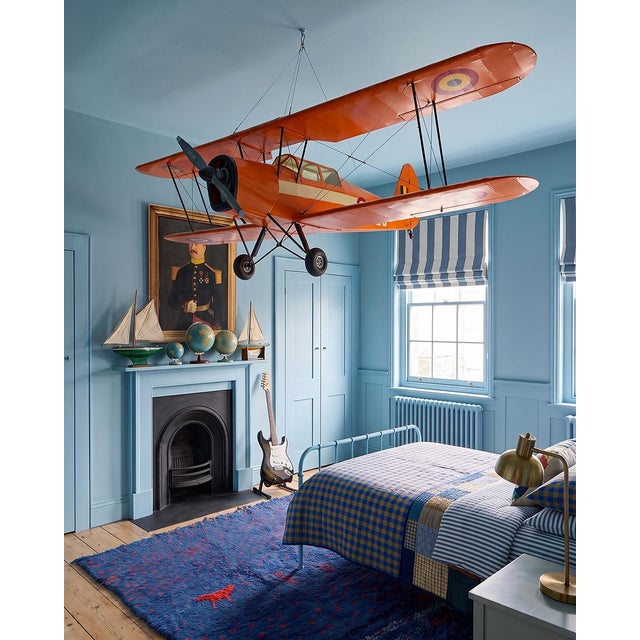 The orange aviator: vintage stampe sv.4 scale model airplane, two metres of wingspan some models ask for a shelf. This one...