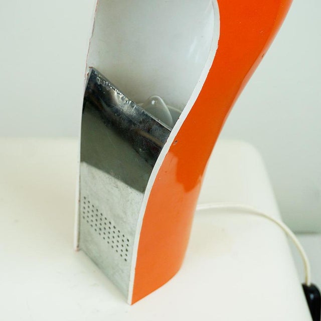 1970s Orange Pelota Table Lamp attributed to Casati and Ponzio, 1970s For Sale - Image 5 of 12
