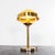 Brass and Amber Glass Table Lamp, 1960s For Sale - Image 9 of 9