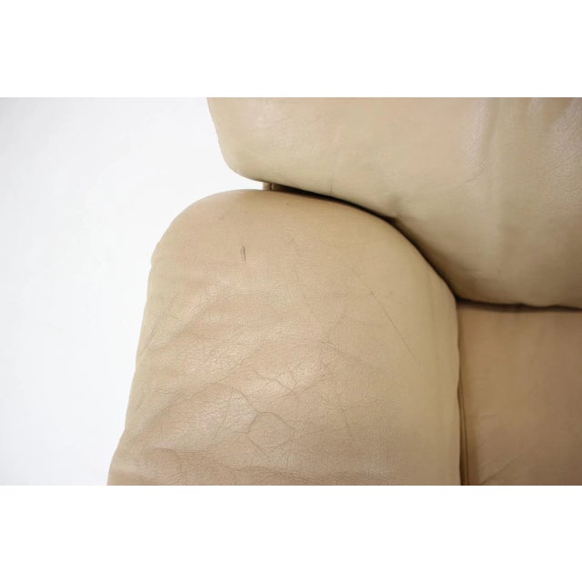 Large Scandinavian Adjustable Leather Armchair by Peem, 1970s For Sale - Image 3 of 13