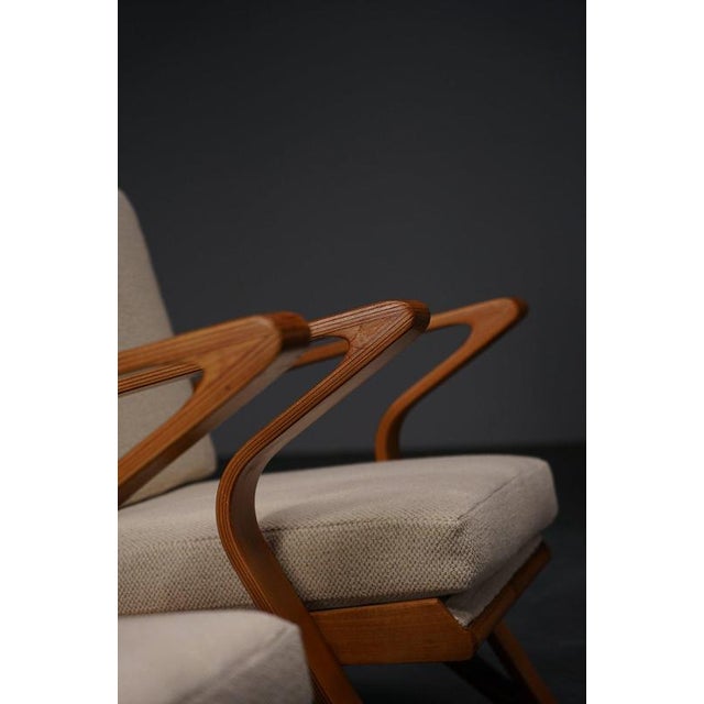 Mid-Century Modern Armchair Set by De Coene, 1950s For Sale - Image 13 of 18