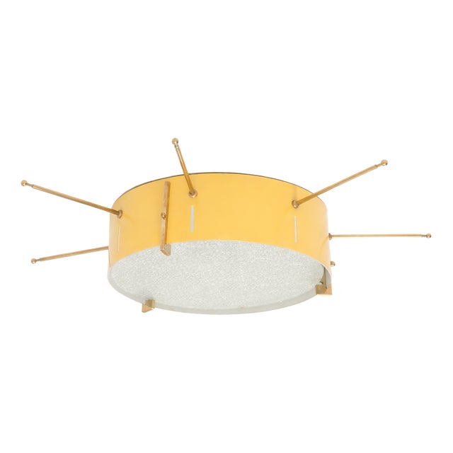 Mid-Century Italian Ceiling Lamp in the style of Gio Ponti, 1950s For Sale