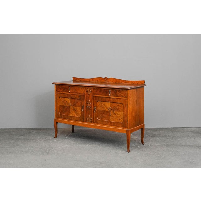 Art Nouveau Sideboard in Oak, 1900s For Sale - Image 4 of 18