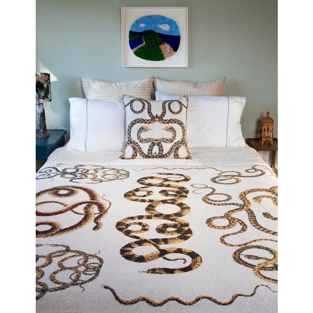 Serpents Cashmere Blanket, Queen Chairish
