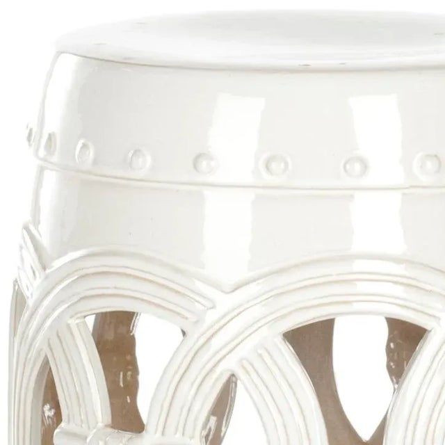 Indoors or out, this classic Chinese garden stool design lends a touch of Feng Shui . Inspired by the Asian linked coin...