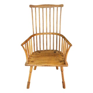 Circa 1760-1780 English West Country Comb Back Windsor Arm Chair For Sale