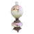 Antique Victorian Electrified GWTW Oil Lamp With Hand-Painted Floral Double Glass Shades For Sale