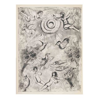 Marc Chagall, Adam and Eve, Héliogravure, 1960 For Sale