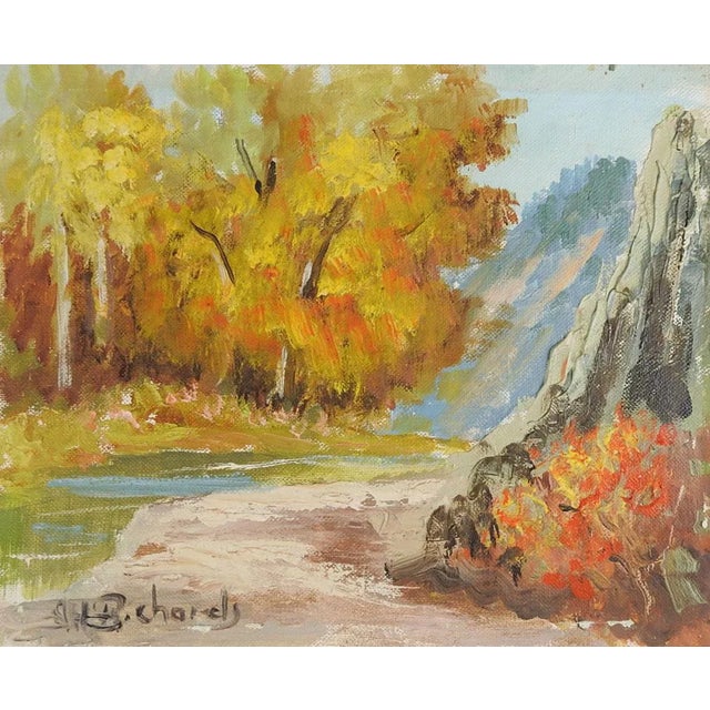 1960s Vintage 1967 Plein Air Twining New Mexico Landscape Painting For Sale - Image 5 of 5