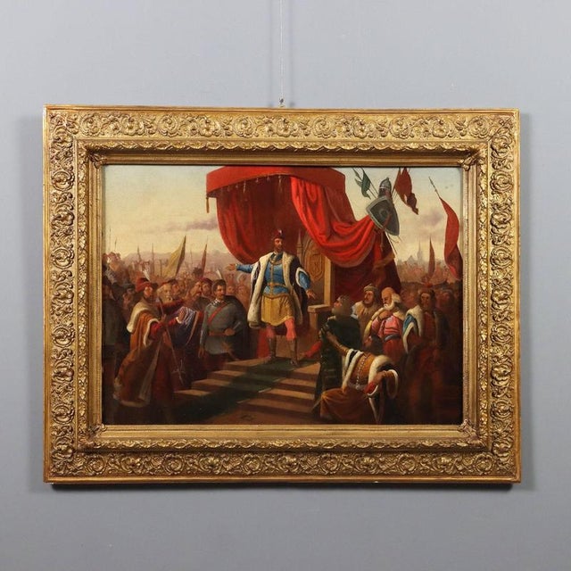 Historical Subject, Oil on Canvas For Sale - Image 13 of 13