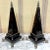Large Silverplated Bronze & Inlaid Coconut Shell Lion Motif Obelisks - a Pair For Sale - Image 6 of 11