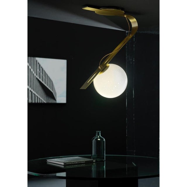 Contemporary Italian Daphne Brass Pendant Lamp by Esperia For Sale - Image 3 of 14