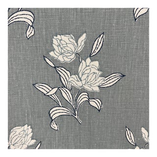 Alice Sergeant Fleur Sauvage Linen Fabric- 3 1/3 Yards For Sale