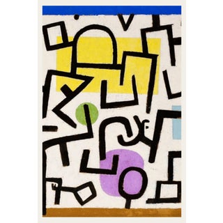 1938 Rich Port Modernist Multicolor Fine Art Print by Paul Klee — 40" X 60" For Sale
