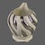 English Vintage Sadler England Silver & Cream Swirl Porcelain Milk Pitcher For Sale - Image 3 of 9