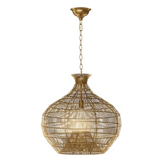 Cupola Metal Pendant, Brass For Sale