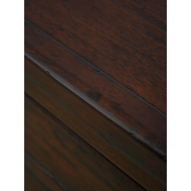 Henredon Rustic Finish 2 Drawer Serving Table For Sale - Image 14 of 17