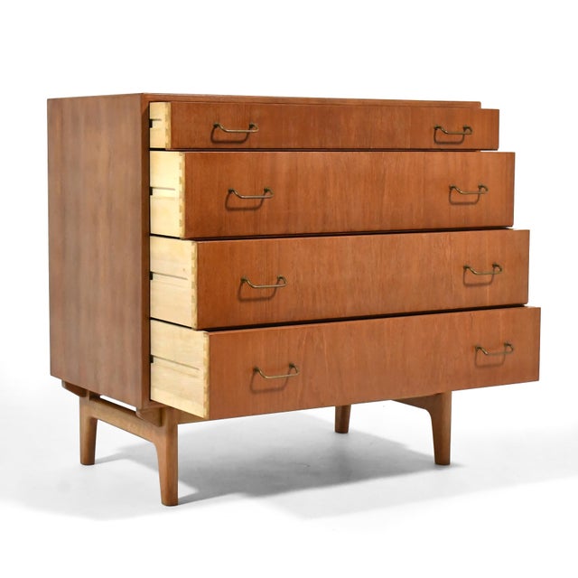 Mid 20th Century Torben Strandgaard Four-Drawer Danish Teak Dresser For Sale - Image 5 of 11