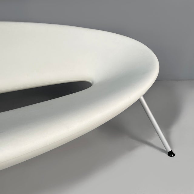 Metal Italian Modern White Plastic Ploof Sofa by Philippe Starck for Kartell, 2000s For Sale - Image 7 of 18